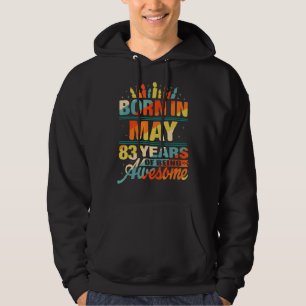 Veste À Capuche Mai 1939 83 Ans 83e Anniversaire Candle Graphique