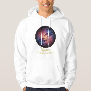 Veste À Capuche Mains de Maman Céleste Galaxie Univers