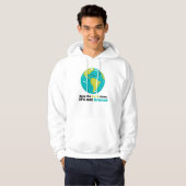 Veste À Capuche Maintenez la terre propre (Devant entier)