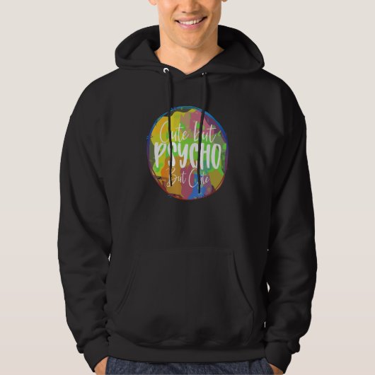 Veste À Capuche Mais Psycho Mais Sarcasme (Devant)