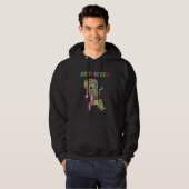 Veste À Capuche maïs zombie j'adore les brainbows (Devant entier)