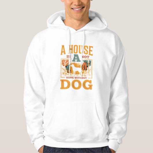 Veste À Capuche Maison de chien vintage (Devant)