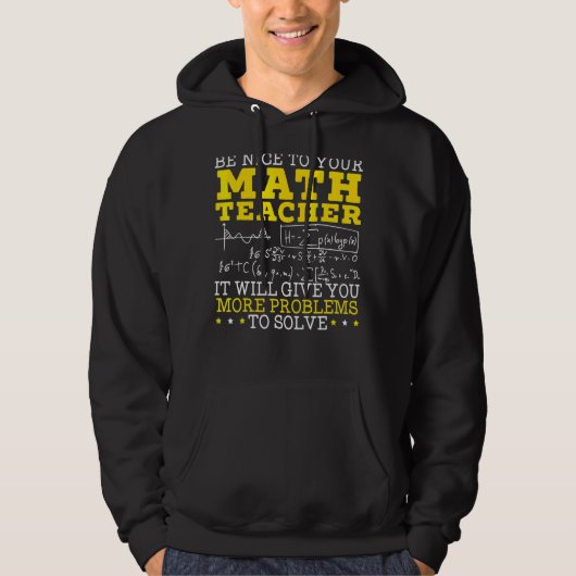 Veste À Capuche Maîtrise Enseignant Mathématique Mathématiques Num (Devant)