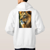 Veste À Capuche Majestic Lion Drawing T-Shirt | Hand-Drawn Wild An (Dos)