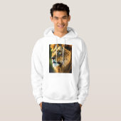 Veste À Capuche Majestic Lion Drawing T-Shirt | Hand-Drawn Wild An (Devant entier)