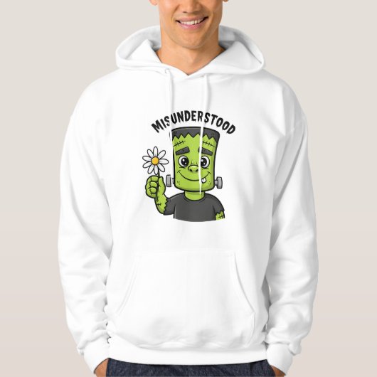 Veste À Capuche "Mal compris" le monstre de Frankenstein (Devant)