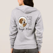 Veste À Capuche Maman beagle (Dos)