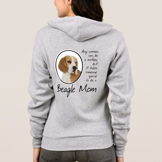 Veste À Capuche Maman beagle (Dos)