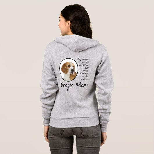 Veste À Capuche Maman beagle (Dos entier)