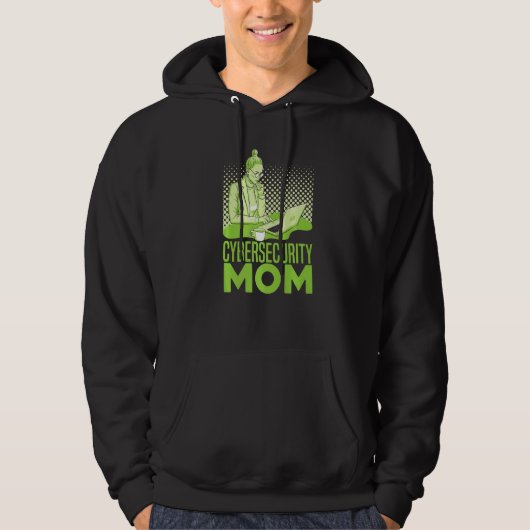 Veste À Capuche Maman Cybersécurité Ingénieure Logiciel Programma (Devant)