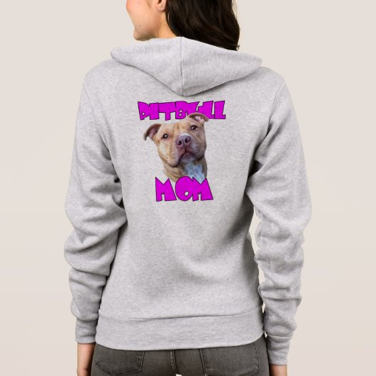 Veste À Capuche Maman de Pitbull (Dos)