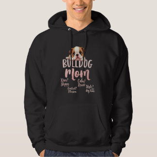 Veste À Capuche Maman drôle de Bulldog anglais Chien Maman Bulldog