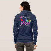 Veste À Capuche Maman fière d'autisme (Dos entier)