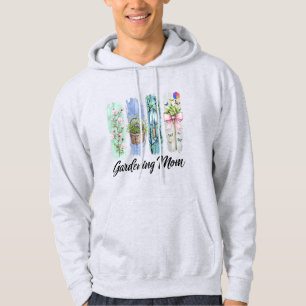 Veste À Capuche Maman jardinage aquarelle conception d'amoureux de