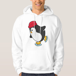 Veste À Capuche Manchot en patin à glace avec chapeau
