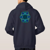 Veste À Capuche Mandala 3 de feuille d'automne (Dos)
