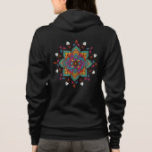 Veste À Capuche "Mandala" Coloré, (Dos)