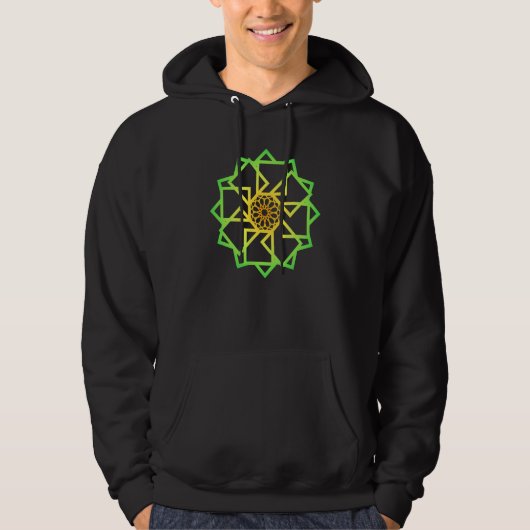 Veste À Capuche Mandala Sacred Geometry Spiritual Graphic (Devant)