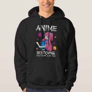 Veste À Capuche Manga Otaku japonais drôle Juste une fille Anime S