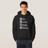 Veste À Capuche Manger Dormir Anime Répéter (Devant entier)