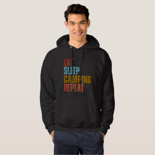 VESTE À CAPUCHE MANGER DORMIR CAMPING RÉPÉTER