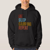 VESTE À CAPUCHE MANGER DORMIR CAMPING RÉPÉTER (Devant)