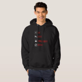 Veste À Capuche Manger Dormir Cybersécurité Répéter et Protéger Pr (Devant entier)