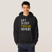 Veste À Capuche manger dormir Forage répéter (Devant entier)