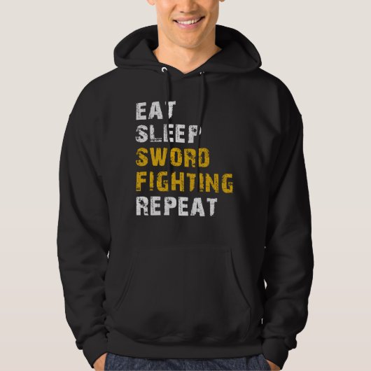 Veste À Capuche manger dormir Lutte épée (Devant)