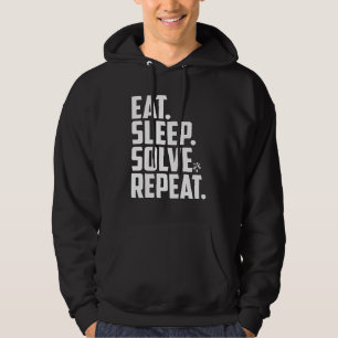 Veste À Capuche Manger Dormir Résoudre Répéter Vitesse Cube Cube C