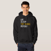 Veste À Capuche manger le robinet de sommeil danse répéter (Devant entier)