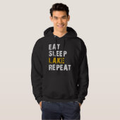 Veste À Capuche manger le sommeil lac (Devant entier)