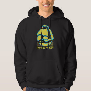 Veste À Capuche Manger Pour Ajuster Bon Fitness Citation Motivatio