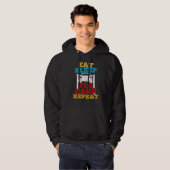 Veste À Capuche Manger Sleep Fixer Voitures Répéter Car Guy Tuner  (Devant entier)