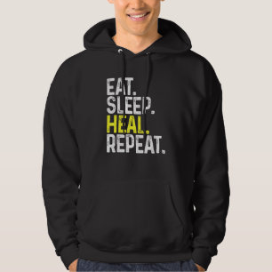 Veste À Capuche Manger Sleep Heal Abroger Gamer Gaming Healer