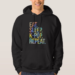 Veste À Capuche Manger Sleep K Pop Répéter Coréen Kpop Music Fan D