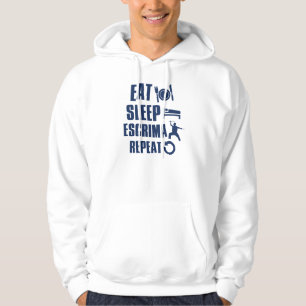 Veste À Capuche Mangez l'escrima de sommeil