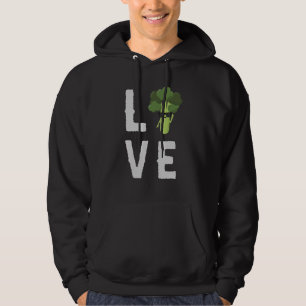 Veste À Capuche Mangez sain J'aime Broccoli Queen Plante à base de