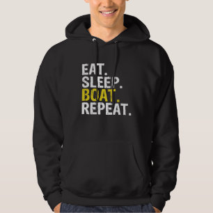 Veste À Capuche Mangez Sleep Boat Répétez Voile Aviron Cadeau Prem