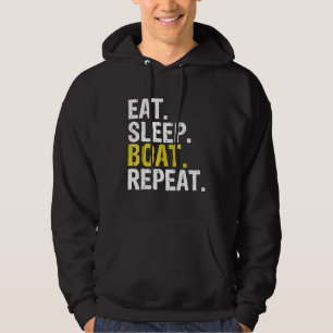 Veste À Capuche Mangez Sleep Boat Répétez Voilier Aviron Cadeau