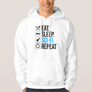 Veste À Capuche Mangez Sleep Sci-Fi Répéter