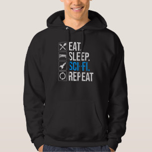 Veste À Capuche Mangez Sleep Sci-Fi Répéter