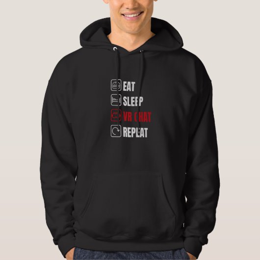 Veste À Capuche Mangez Sleep Vr Conversation Répétez Vr Virtual Re (Devant)