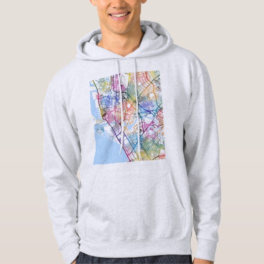 Veste À Capuche Manila Philippines City Map (Devant)