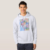 Veste À Capuche Manila Philippines City Map (Devant entier)