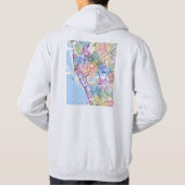 Veste À Capuche Manila Philippines City Map (Dos)
