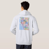Veste À Capuche Manila Philippines City Map (Dos entier)