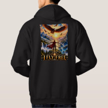 Manteau à capuche I Fly Free Fantasy Eagle