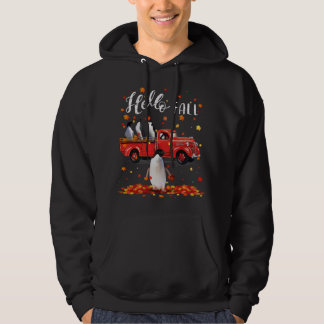 Veste À Capuche Maple Penguins Leaf Automne Camion rouge Automne