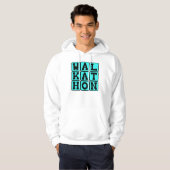 Veste À Capuche Marathon de marche, événement de collecte de fonds (Devant entier)